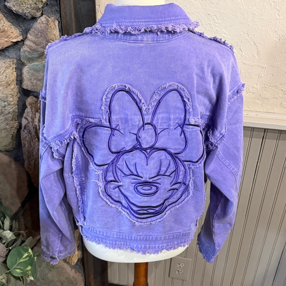 Disney Jackets & Blazers - Disney Lavender Frayed Denim Jacket